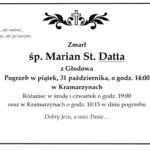 Zmarł śp. Marian Stanisław Datta z Głodowa